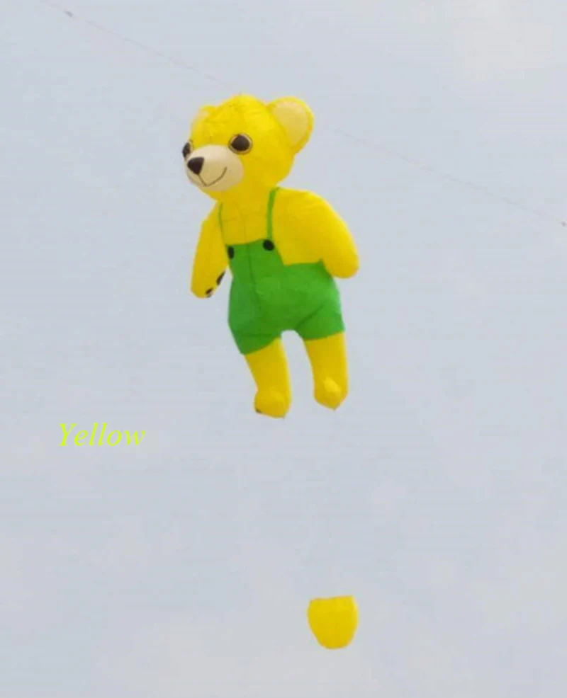 big inflatable nylon bear animal windsock kite for show