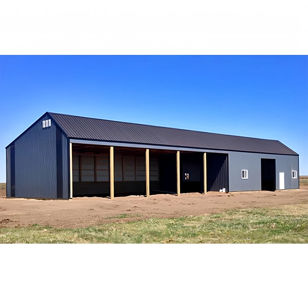 Modern Design Cattle Shed Steel Structure Farm House for Pig and Cow Breeding Durable Metal Building Materials