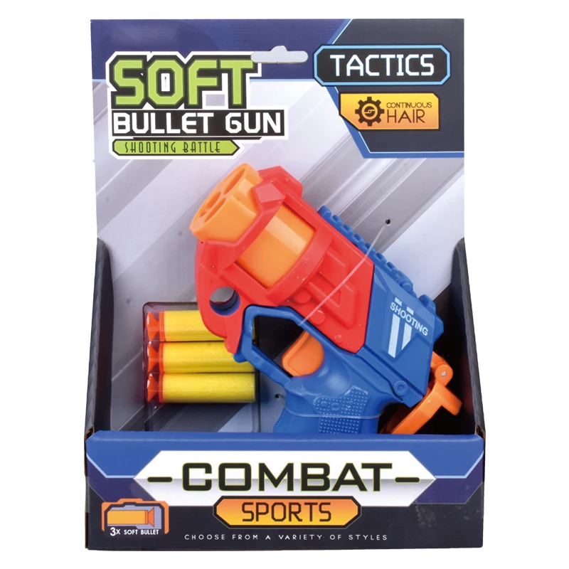 EVA Foam Dart Blasters Gun Boys Gift Plastic Airsoft Gun Safety Target Shooting Soft Bullet Gun