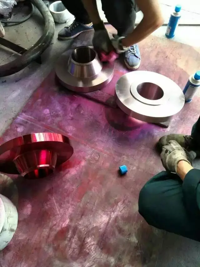 Custom ASME B16.48 carbon steel flange ASTM A105N pn16 Spectacle blind flange