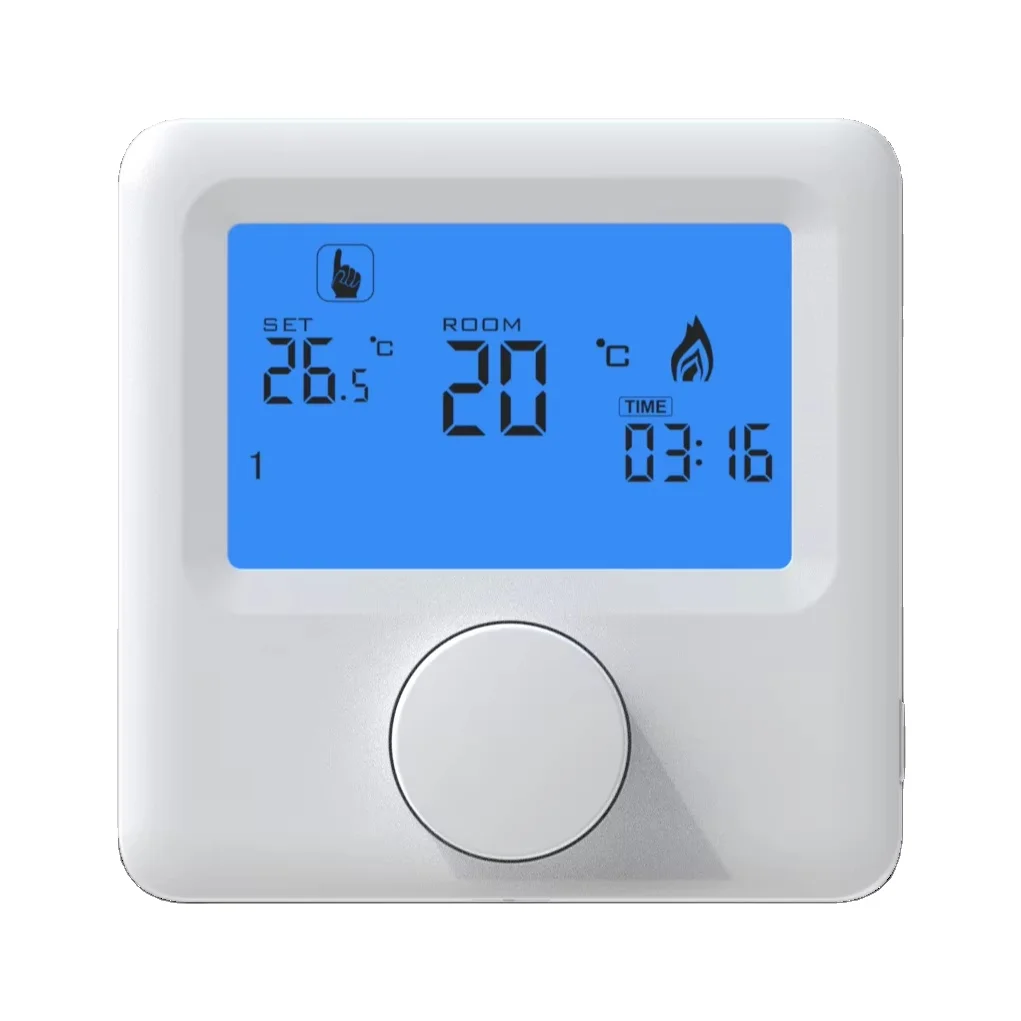 Wall-hung Boiler Heating Incubator Thermostat Lcd Display Screen Thermostat Housing 7 day Programmable Room Thermostat rf