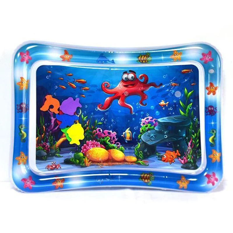 New Design PVC Baby Water Mat Educational Inflatable Play Mat for Infants and Toddlers