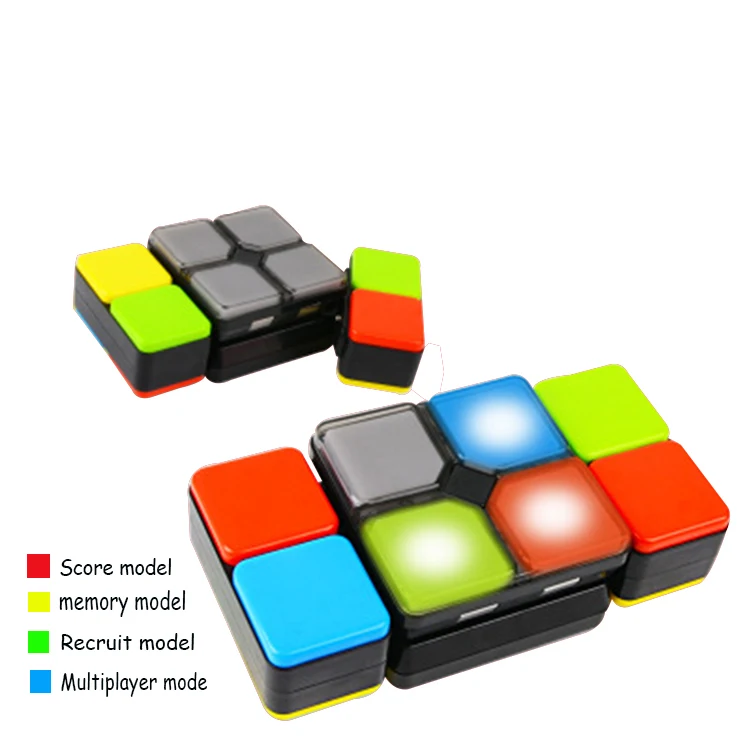 Stress Relief Educational Toy LED Folding Musical Magic Puzzle Cube for Kids