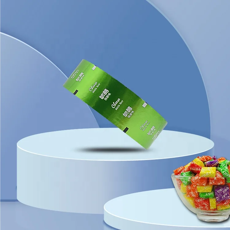 Custom Logo Design Printed Candy Snack Package Food Packaging Laminating Plastic Film Roll