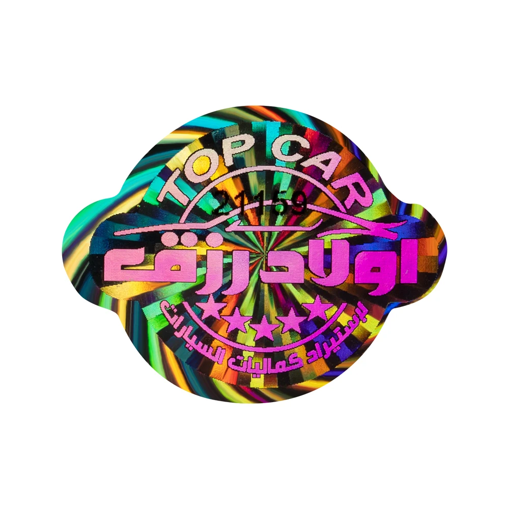 Custom Made Original Authentic Silver Hologram Sticker Void Anti Fake Label 3d