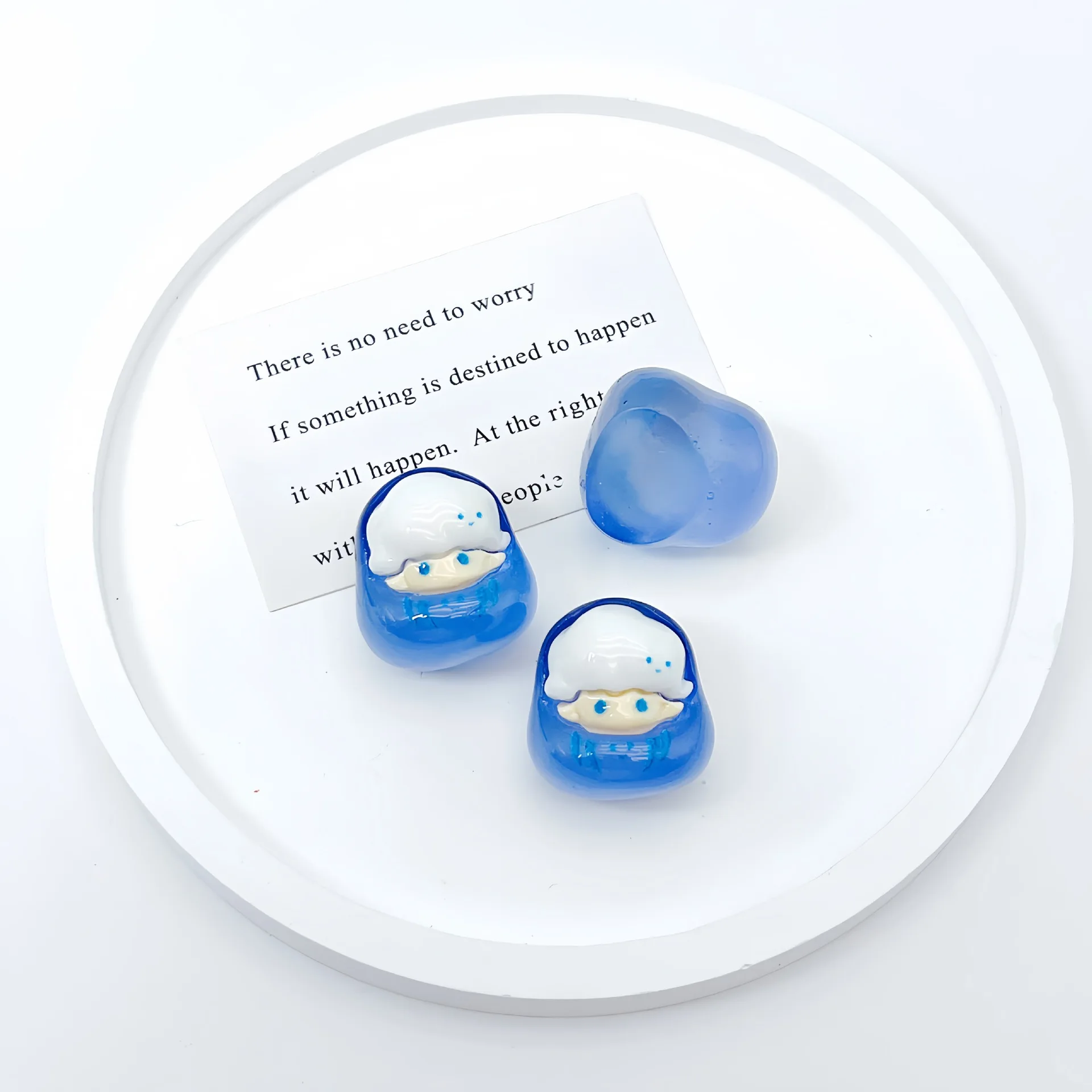 New Small Glow-In-The-Dark Sprout Diy Cream Glue Phone Case Handmade Hairpin Head Rope Resin Jewelry Accessories