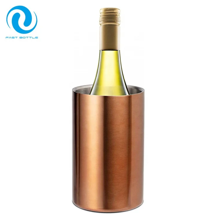 Large Stainless Steel Double Wall Wine Cooler Bucket Stemless Holder Wine Chiller Bucket Insulated Champagne Beer Ice Bucket
