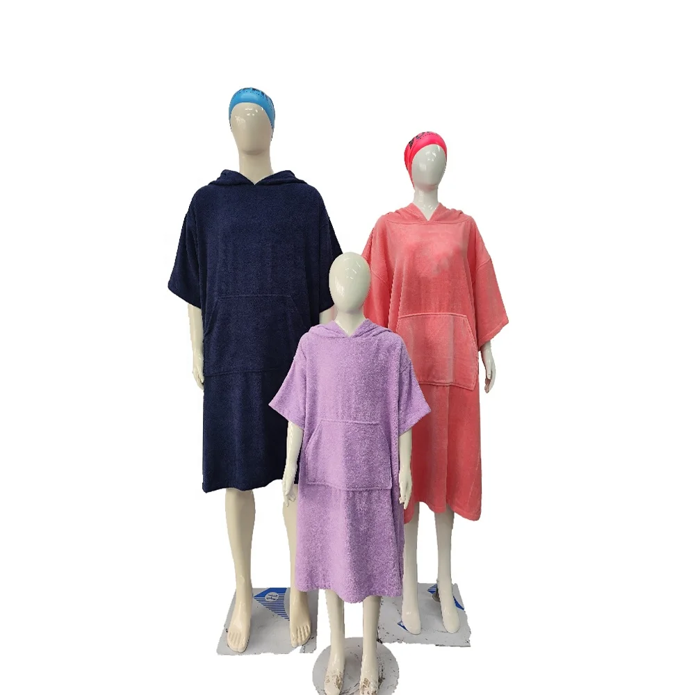 Quick Dry Change Robe Wholesale Hooded Beach Microfiber Surf Poncho Towel Poncho Hooded