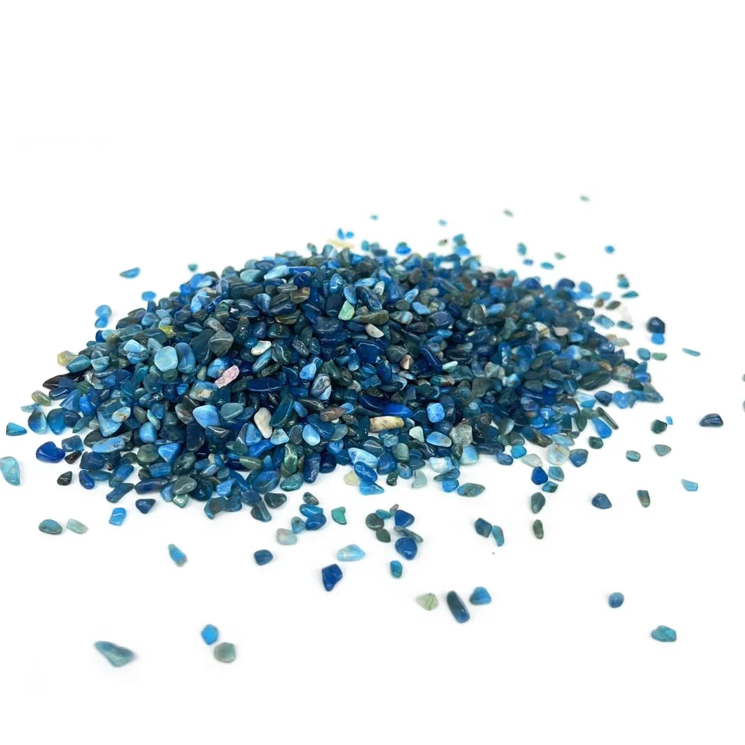 Bulk Wholesale Natural Crystal Quartz Blue Apatite Tumbled Stones Gemstone Gravel Tumble Stone For Healing Stones Decoration