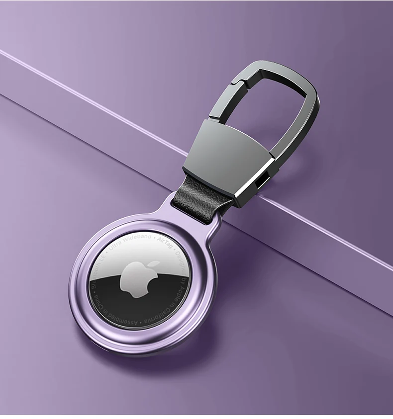  Чехол для Apple Airtag кожаный магнитный металлический защитный чехол Locator Tracker устройство против потери брелок с