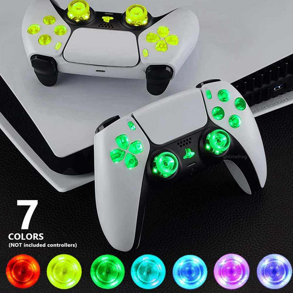 Контроллер CoolRabbie PS5 набор для контроллера PlayStation 5 светодиодная осветительная доска «сделай сам» сменные кнопки