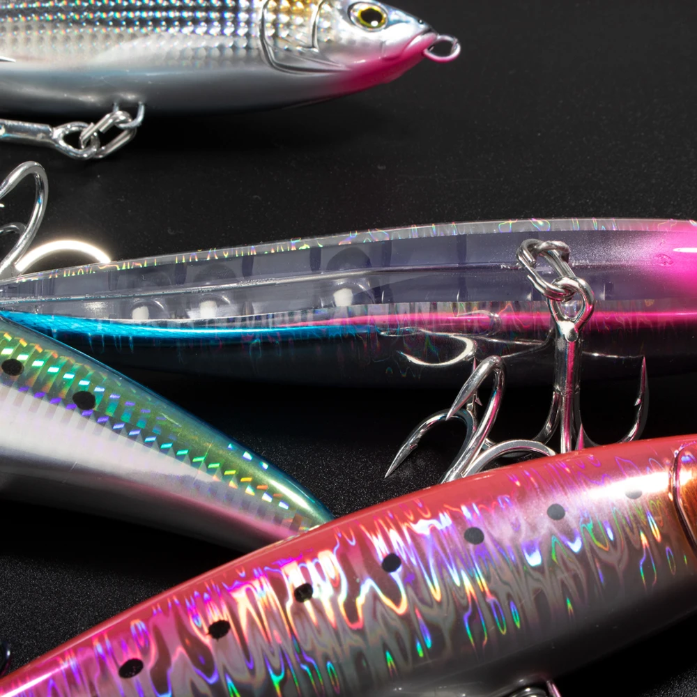 Jigging pro 75g 180mm Simulation Plastic Fishing Pencil Lure For Saltwater Floating Hard Stickbait Lure Artificial Bait