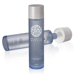 100ml Custom Color Cosmetic Plastic Container Packaging PET Plastic Face Skin Care Bottle With Double Wall Lid For Toner