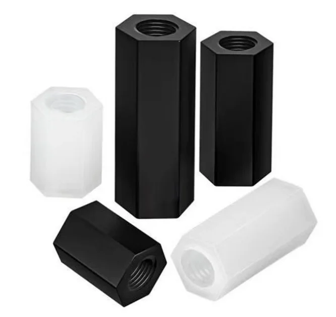 Custom m3 m4 15mm nylon tapped spacer m3x50 spacers stainless steel male female standoff spacer