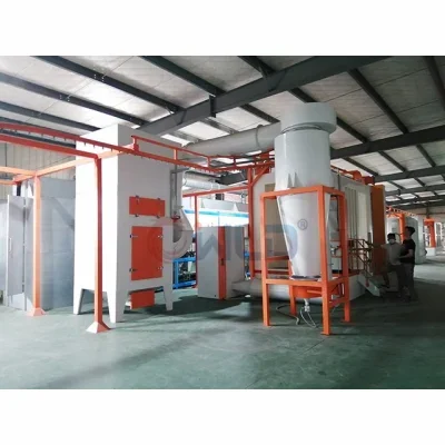 WLD semi and full automatic powder coating system powder coating line powder coating paint line with power and free conveyor