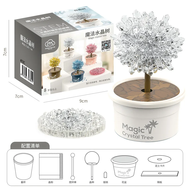 Promotional Magic Crystal Tree Planting Set Science Experiments Toys Crystal Growing Kit for Kids Christmas Gift