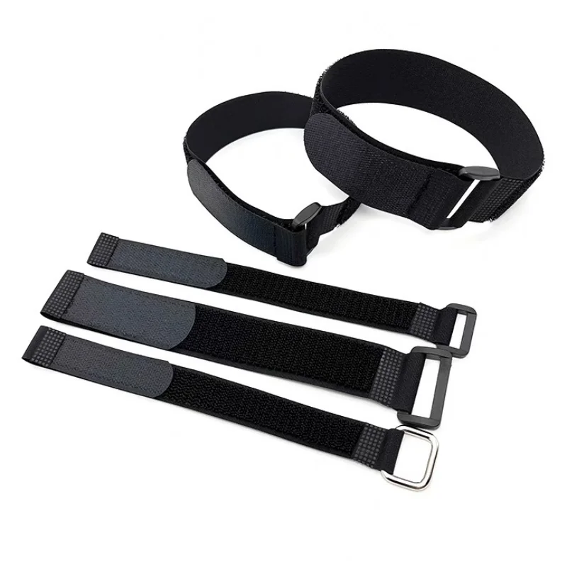 Fastening wraps Cable Wire strap custom size adjustable Reusable reverse buckle nylon hook and loop strap