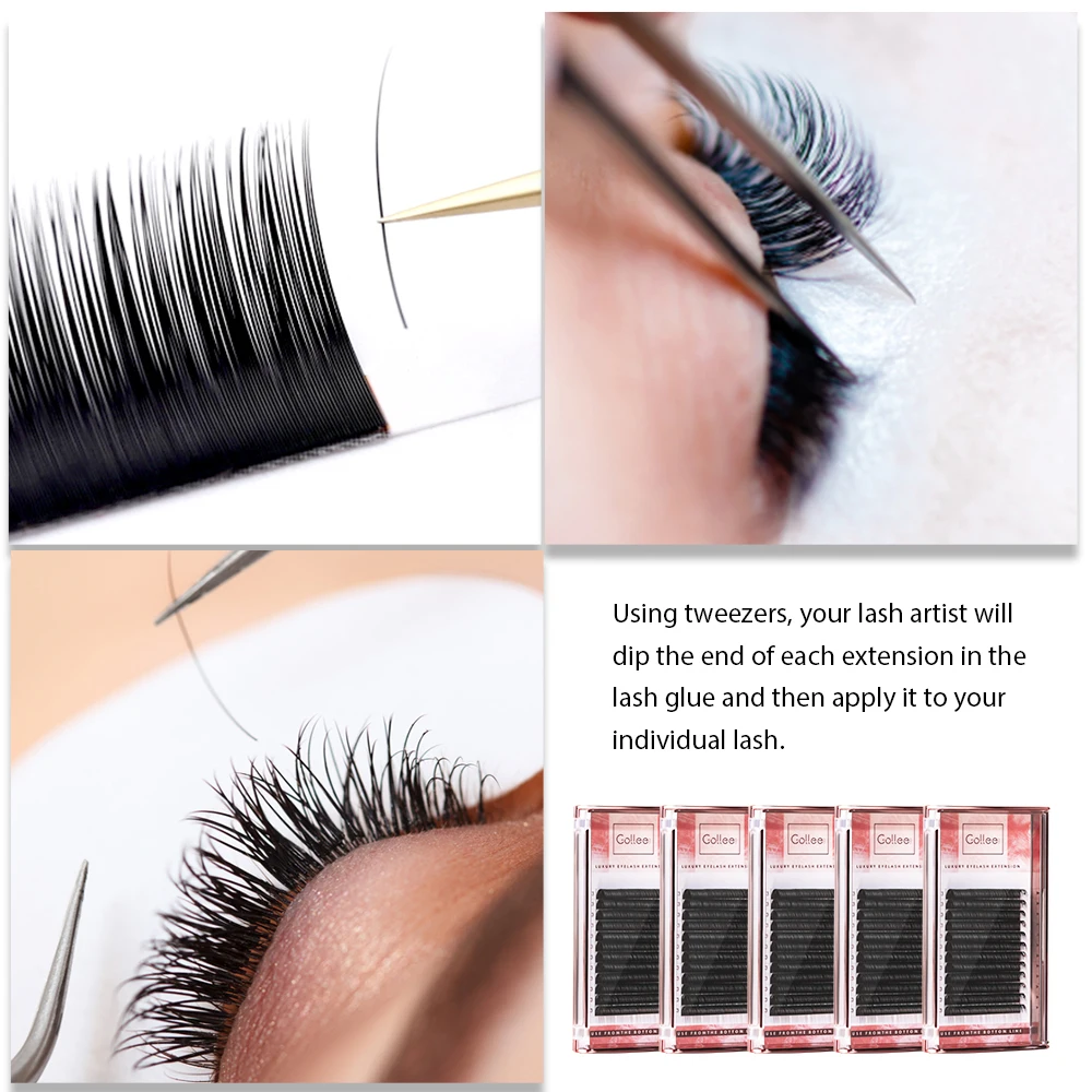 Gollee New Professional Waterproof Shake Proof Eyelash Extension Kit