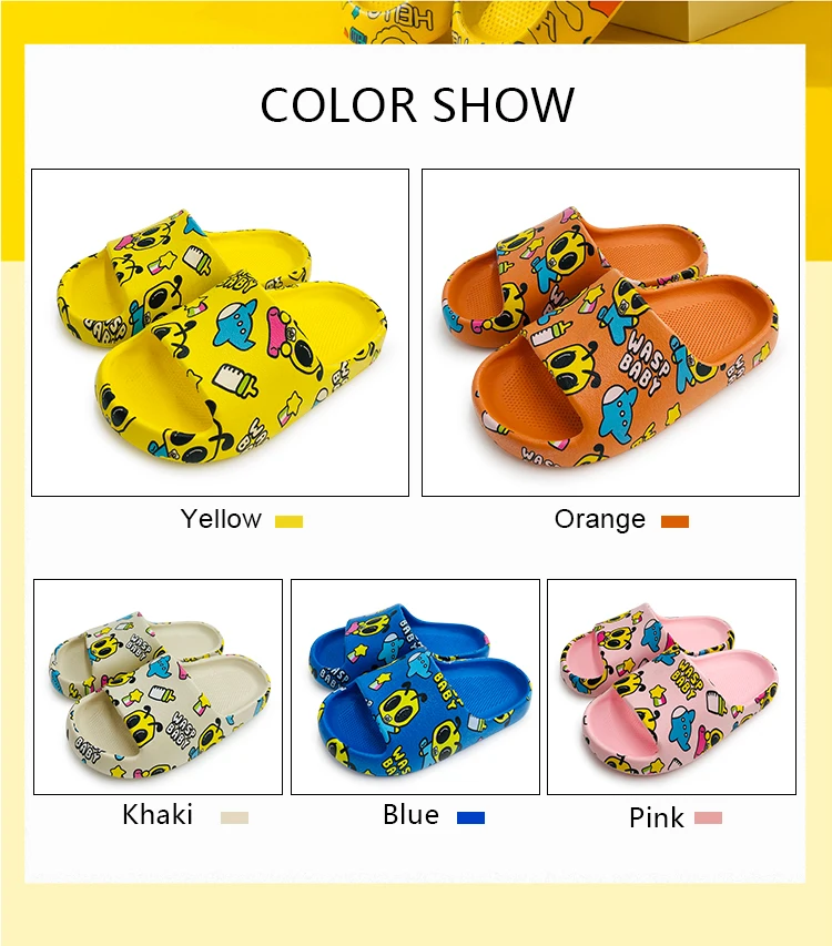 2021 Newest little baby boy best designer cartoon slides slippers for kids