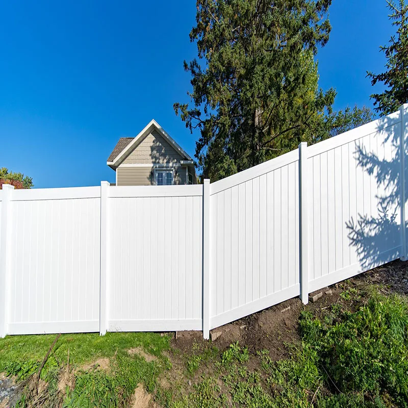 6ft.HxW8ft.W Hot Sale White Pvc Vinyl Fence Panels Plastic Wall Fences Lattice Fencing