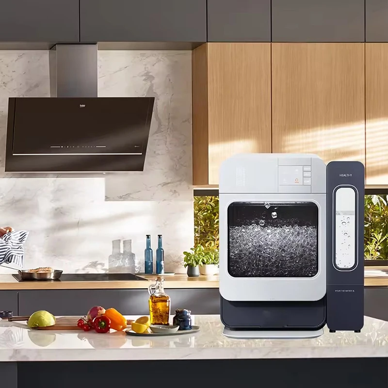 Stainless Steel 3.4 L nugget  ice maker portable wifi Ice Maker Household Ice Cube Making Machine 20kg/24h