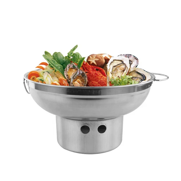 Оптовая продажа домашняя круглая спиртовая плита из нержавеющей стали горячий горшок для продажи