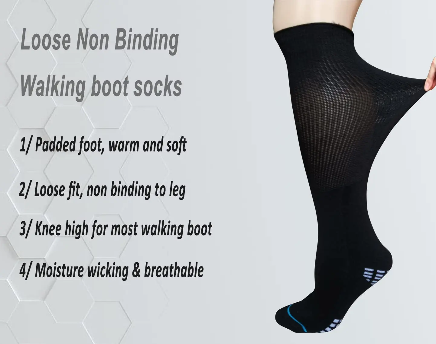Extra Wide Socks For Bariatric Diabetic For Cast Lymphedema Socks