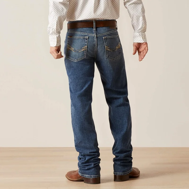 Мужские ковбойские сапоги от производителя, Трумэн, традиционные джинсы с вышивкой, синие джинсы