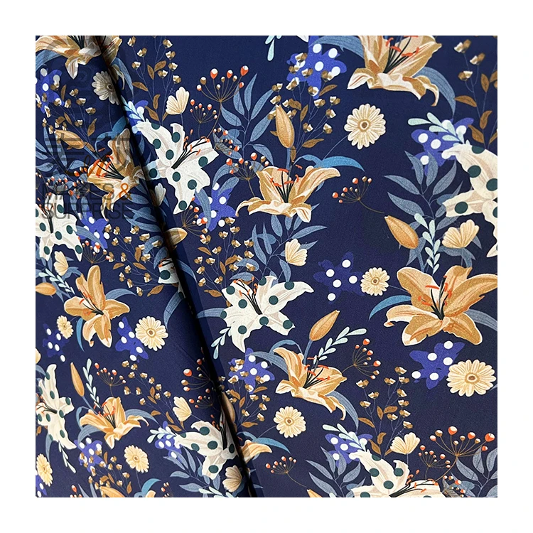 High Quality Soft Stretch Floral Fabric Liberty Of London Fabric Custom Fabric Print New design