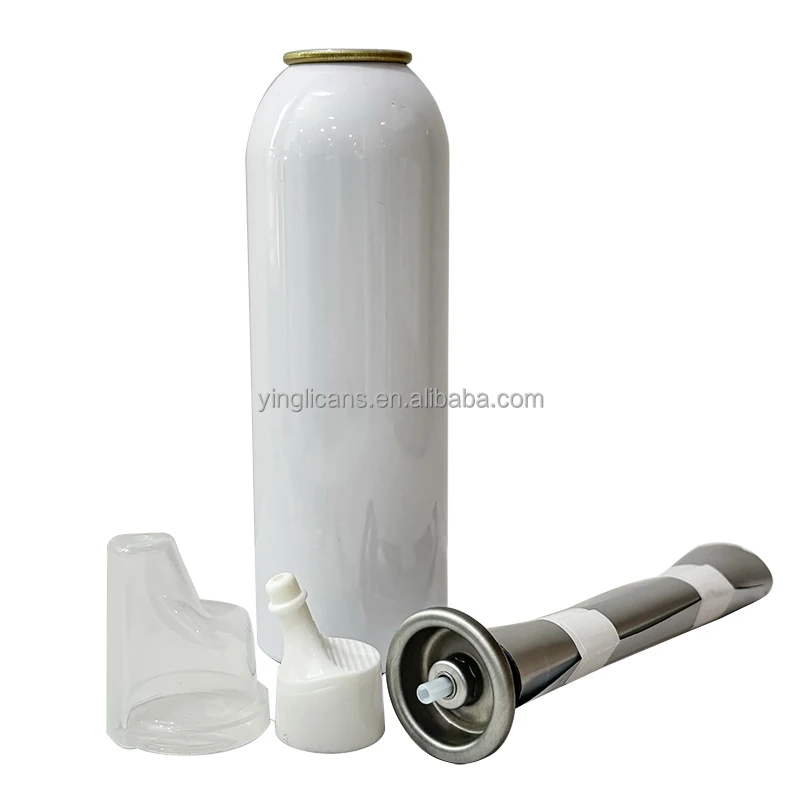 Customize BOV Valve  Aluminum Aerosol can and valve for olive oil spray