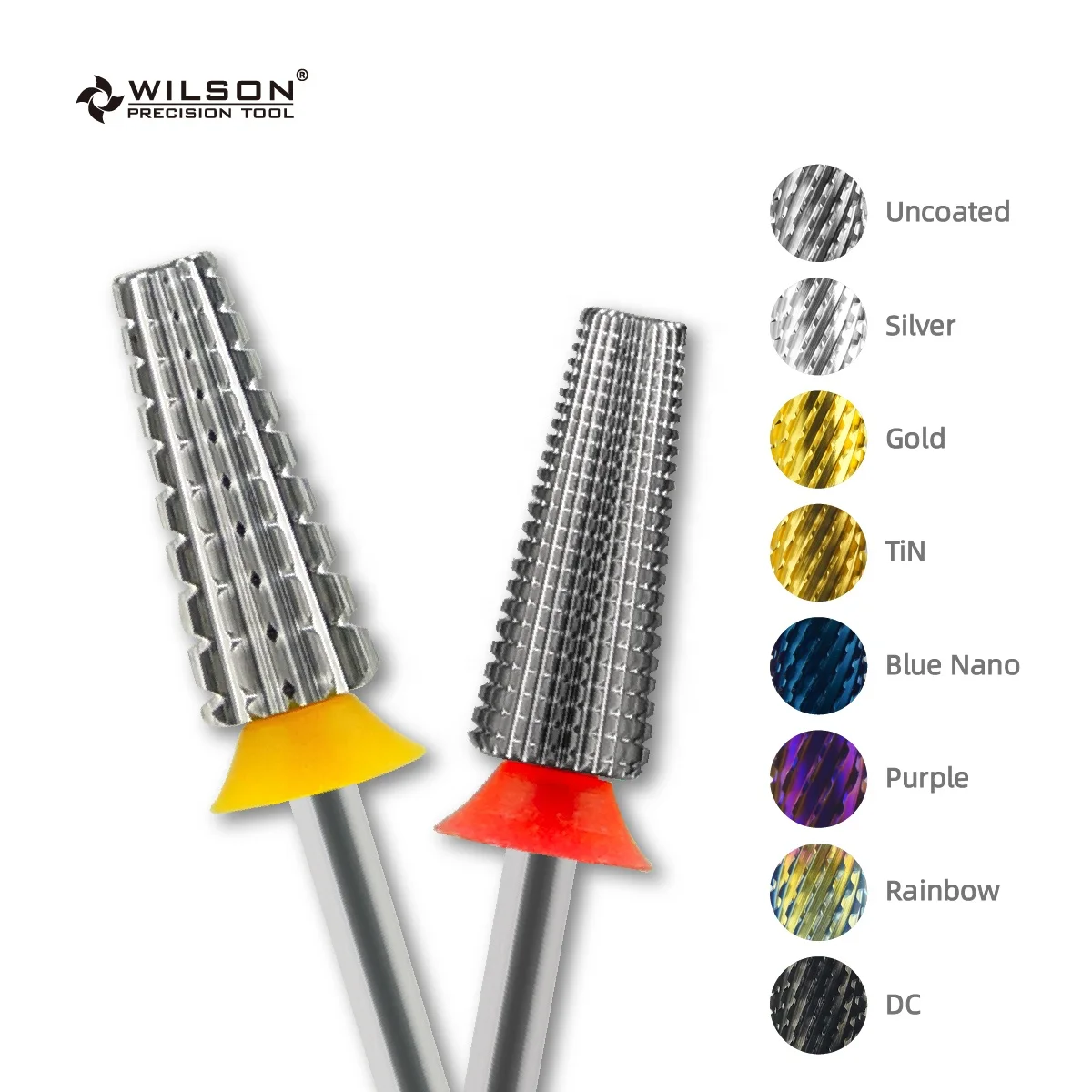 6.0mm 5 in 1 Bits (Straight Cut) Uncoated Quick Release 5 in 1 Time-saving nail drill bit set No Scalding carbide nail drill bit