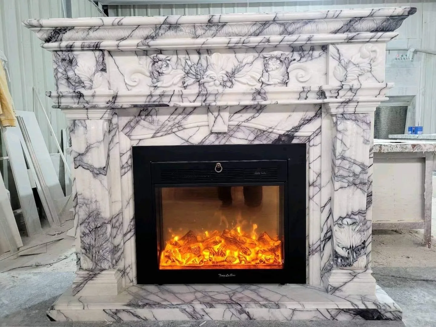 Custmozied Design Marble Fireplace With Wholesale Price