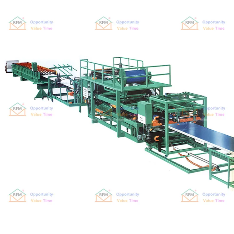 Manufacturers Selling Automatic High-quality Sandwich Panel Roof and Wall Panel Rolling Forming Machines Steel Tile 5-10m/min