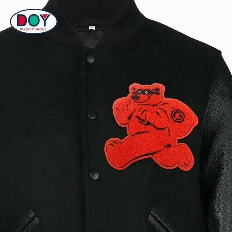 Personalized Design Custom Anime Cartoon Bear Animal Logo Embroidered Chenille Badge Patch for Kids