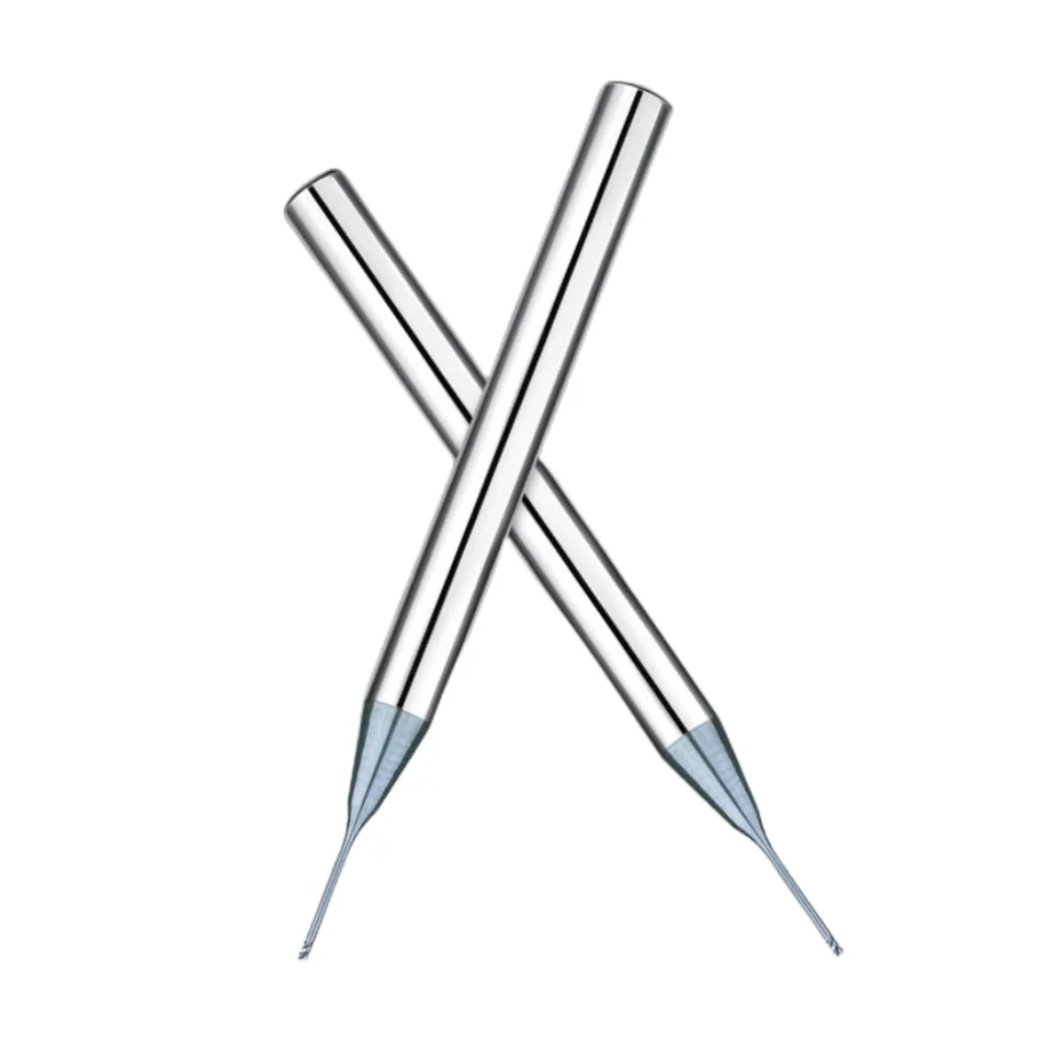 hrc45/55/65 end mill solid carbide endmills micro flat end mill 0.2mm 0.3mm 0.4mm