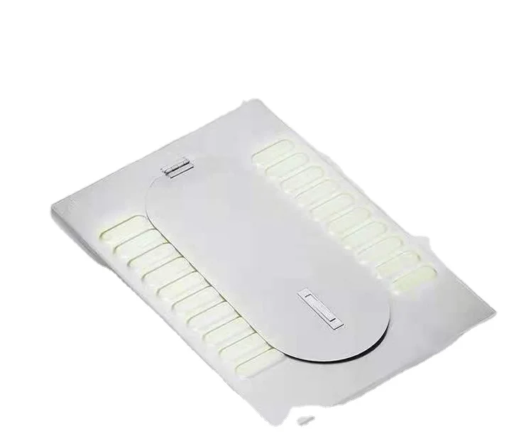 JINGJIANG-из нержавеющей стали скрытый нескользящий унитаз с крышкой