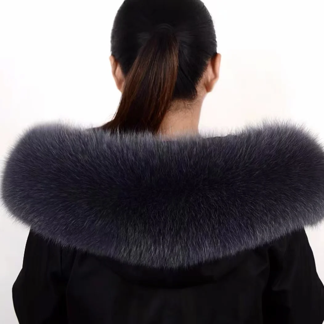 Fox fur collar collar real fox fur fox fur jacket collar