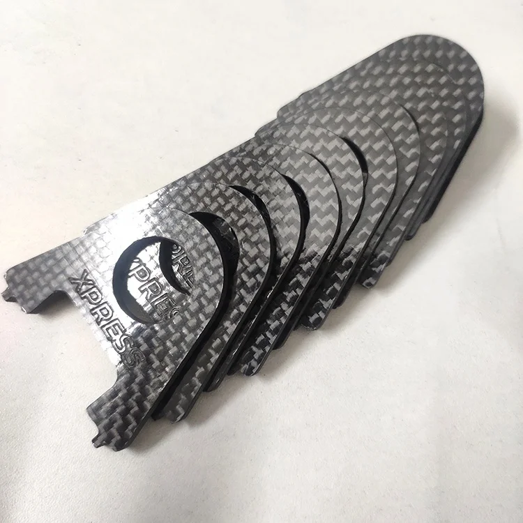 Carbon Fiber Sheet with Engraved Letterings