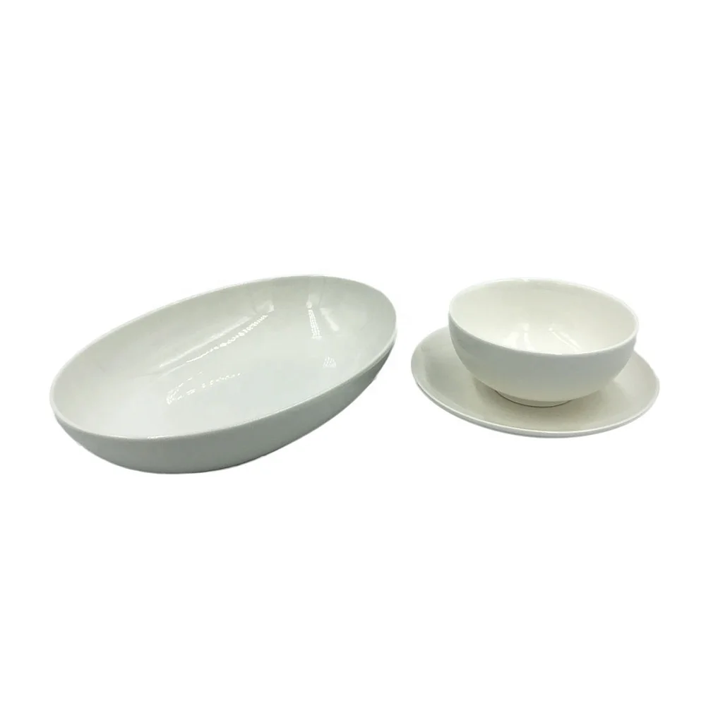 Chaozhou Custom Design Restaurant Wholesale Household Plates Crockery Dinner Sets Ceramic