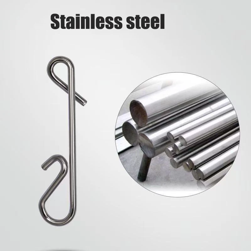 Wrap-around Pins Lure Quick Connectors Fishing Tackle Accessories Fishing Connector Stainless Steel Power Pins for Sea Fishing