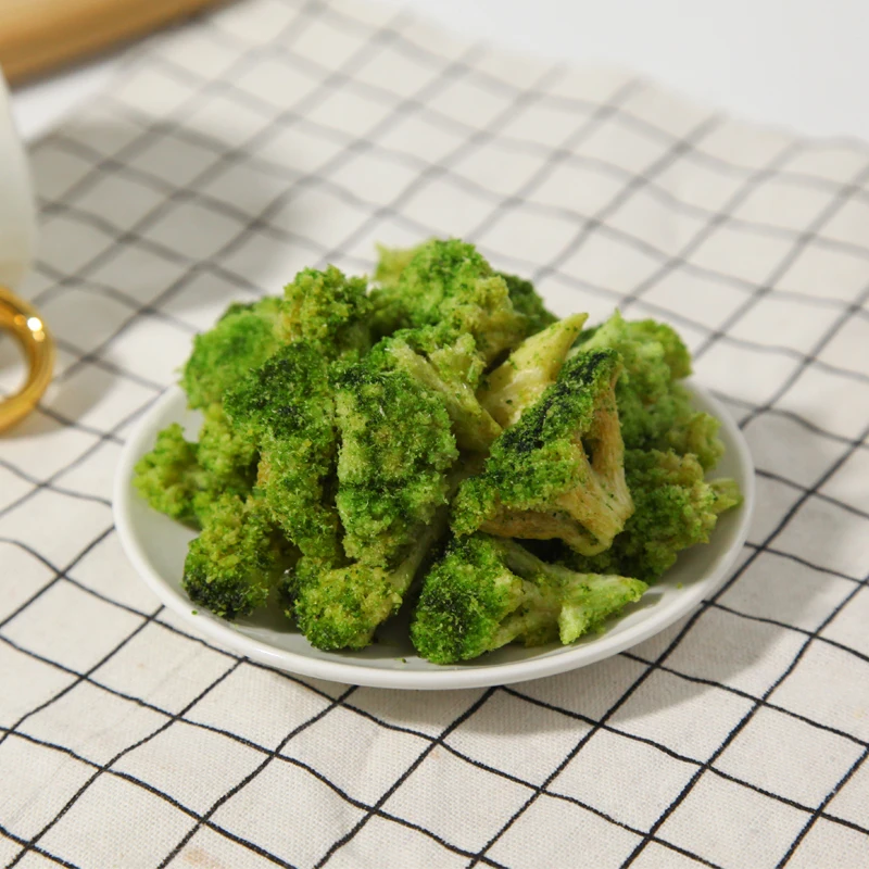 Dubai USA top sales daily snacks wholesales health crispy chips Vacuum Fried bulk broccoli