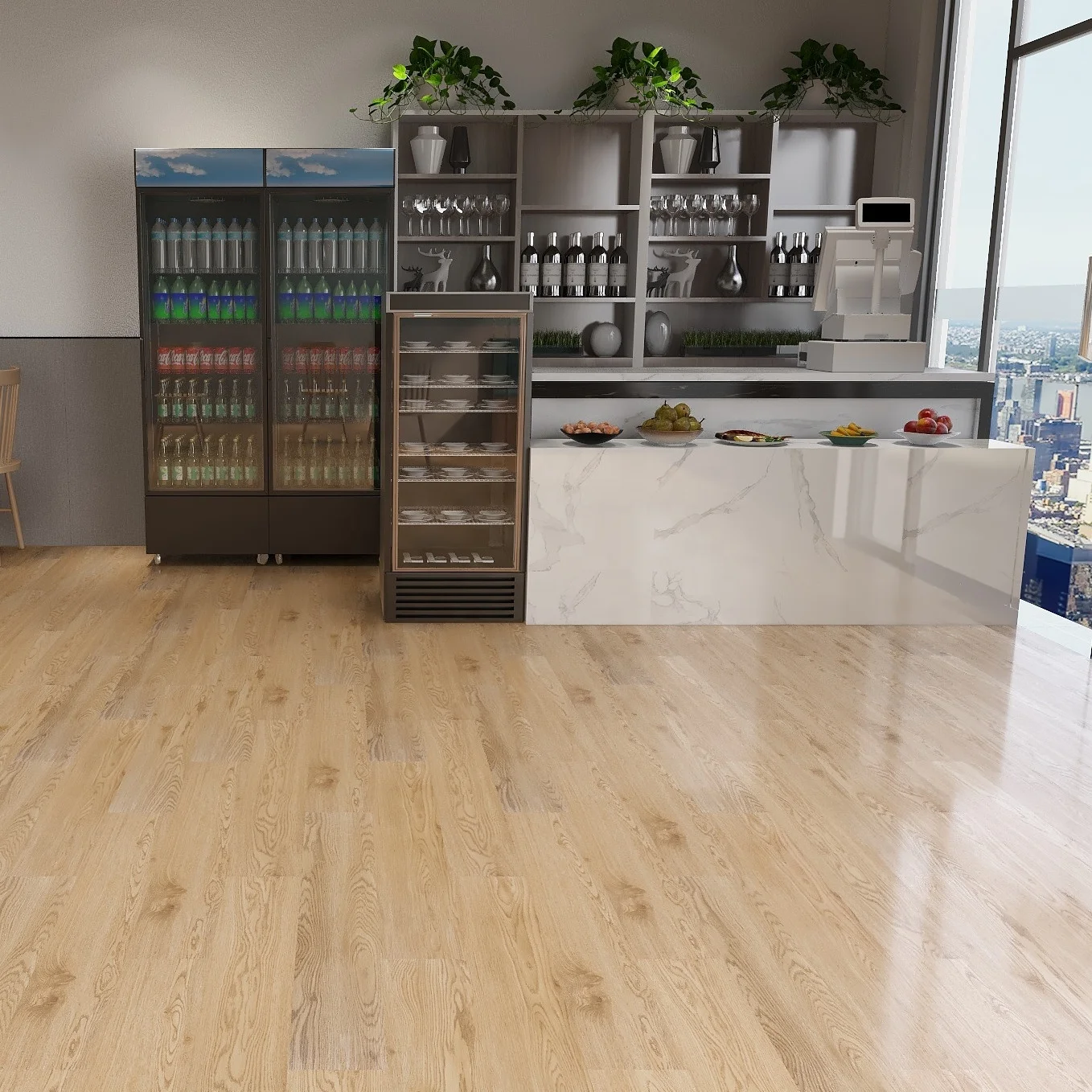 Direct Supplier Environmentally Friendly IXPE Backing SPC Vinyl Flooring Stone Rigid Core Plank Commercial Application