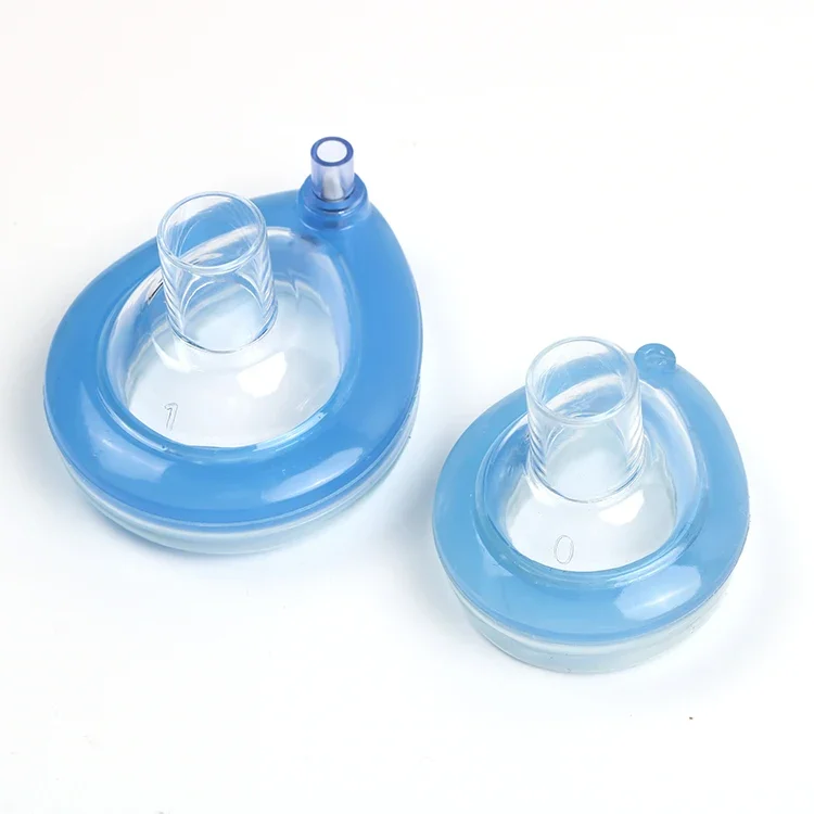 CE ISO Safe And Reliable Surgical Silicone PVC Medical Disposable Breathing Anaesthesia Oxygen Mask With Valve