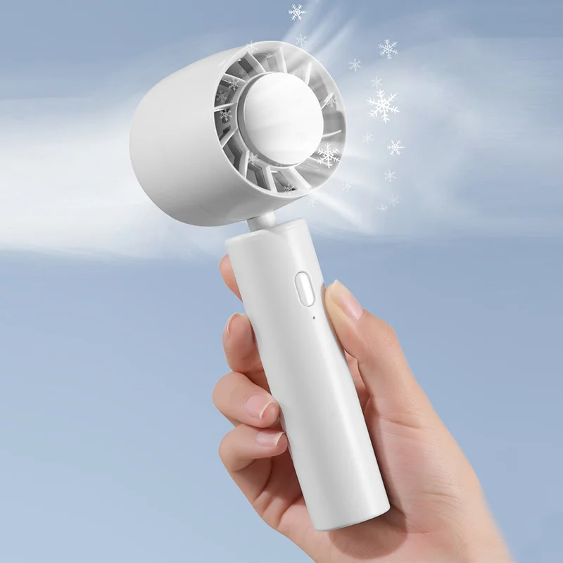 High Speed Handheld Table Fan Summer Must Have Rechargeable Battery Portable Ice Cooling Usb Mini Fan