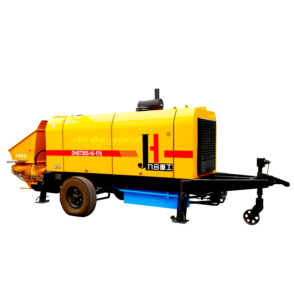 GOOD PRICE DHBT80-16-176 diesel concrete pump trailer