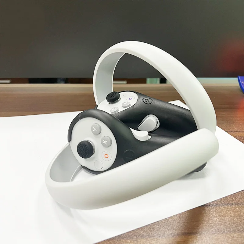 Rechargeable Controller Grips  Vr Touch Case With Charge Cable Battery Cover Protective Silicone Sleeve For Quest 2