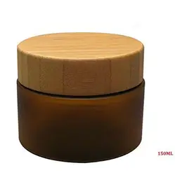 Avertan 30ml 100ml frosted white amber color cosmetic packing glass cream jar square for face cream