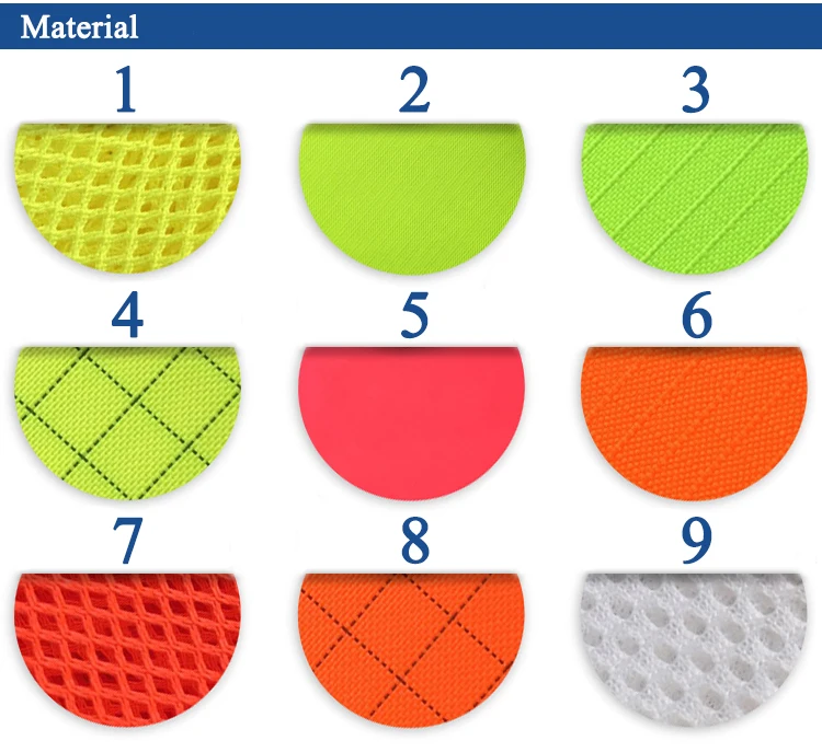 Construction Jacket Multi Function High Visibility Clothing Polyester Mesh Vest Hi Vis Work Security Reflective Safety Vest