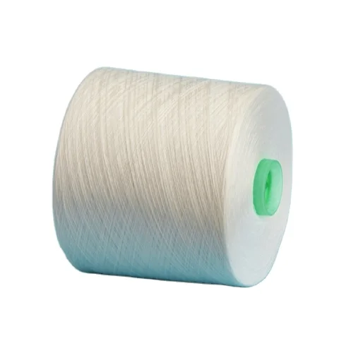 High Tenacity 100% Polyester Poly Poly Core Spun Yarn Sewing Thread raw white