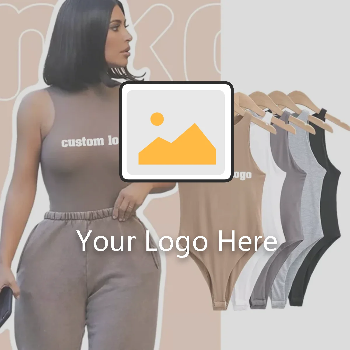 Custom Logo Candy Colors summer womans romper Mujer Jumpsuits Black Tank Lingerie Bodysuits For Women